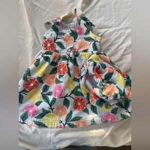 Hanna Andersson Floral Dress and Bloomers Set